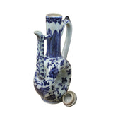 blue white jar - square jar - Porcelain box
