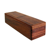 Chinese Huali Rosewood 2 Drawers Narrow Rectangular Storage Box Accent ws412S