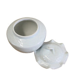 Handmade Oriental Off White Thin Porcelain Small Jar Container ws502S