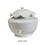 Handmade Oriental Off White Thin Porcelain Small Jar Container ws502S