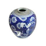 ginger jar - blue white porcelain - ceramic urn
