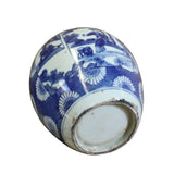 Chinese Oriental Handpaint Small Blue White Porcelain Ginger Jar ws515S