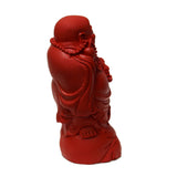 Chinese Handmade Red Cinnabar Happy Buddha Figure ws562S