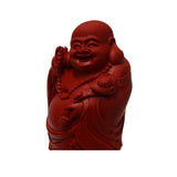 Cinnabar - Red Happy Buddha - Fengshui
