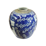 Chinese Oriental Handpaint Small Blue White Porcelain Ginger Jar ws573S