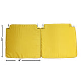 A26 Pair Chinese Oriental Golden Yellow Silk Fabric Square Seat Cushion Pads ws597S