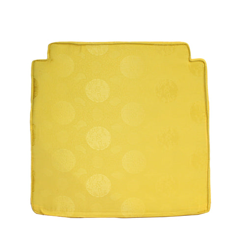 seat cushion - golden yellow seat pad - Asian Chinese seat cushion