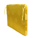 A6 Chinese Oriental Golden Yellow Silk Fabric Rectangular Seat Cushion Pad ws611S