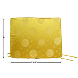 A6 Chinese Oriental Golden Yellow Silk Fabric Rectangular Seat Cushion Pad ws611S