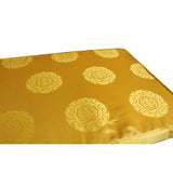 A7 Chinese Oriental Golden Yellow Silk Fabric Rectangular Seat Cushion Pad ws612S