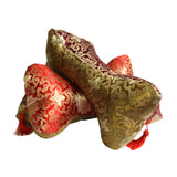 A9 Pair Chinese Oriental Mix Color Triangle Ribbon Shape Fabric Pillow Cushions ws630S