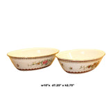 Set Chinese Vintage Yellow Floral Theme White Base Porcelain Teacups Plates ws634S