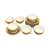 teacups set - Oriental teacups set - afternoon tea set