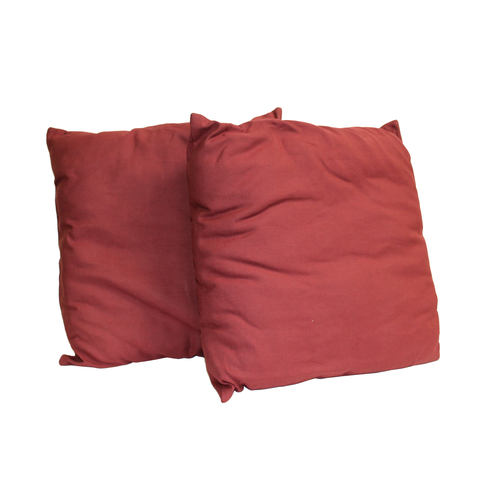 Large red shop cushions