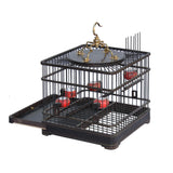Quality Handmade Chinese Huali Rosewood Square Shape Decor Birdcage ws639S