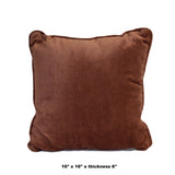 A15 Velvet Brown Square Shape Fabric Couch Sofa Cushion ws640S