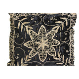 A17 Black Square Shape Thread Pattern Fabric Couch Sofa Cushion ws643S