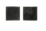 Hand Painted Flower Graphic Square Porcelain Coaster / Tile 2 Pcs ws671S
