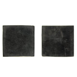 Hand Painted Flower Graphic Square Porcelain Coaster / Tile 2 Pcs ws673S