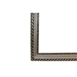 F7 Wood Silver Scroll Motif Rim Rectangular Picture Painting Frame ws681S