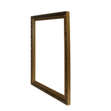 F5 Wood Golden Scroll Motif Rim Rectangular Picture Painting Frame ws682BS