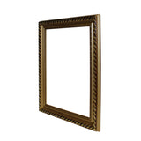 F3 Wood Golden Scroll Motif Rim Rectangular Picture Painting Frame ws683S