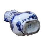 Chinese Blue White Porcelain People House Court Graphic Small Vase ws707S