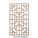 Rectangular Plain Wood Geometric Pattern Wall Panel ws720S