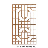 Rectangular Plain Wood Geometric Pattern Wall Panel ws720S