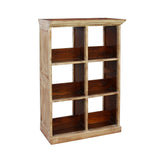 Distressed Cream Gray White Wood Small Table Top Curio Display Stand ws726S