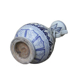 Chinese Blue White Porcelain Oriental Graphic Yuhuchun Vase ws732S