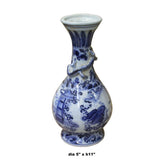 Chinese Blue White Porcelain Precise House Yard Scenery Vase ws733S