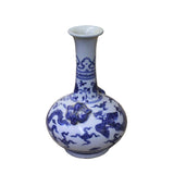 Chinese Blue White Porcelain Precise Birds Scenery Vase ws735S