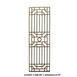 Rectangular Plain Wood Geometric Pattern Wall Panel ws741S