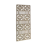Rectangular Raw Plain Wood Geometric Pattern Wall Panel ws746S
