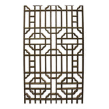 Rectangular Raw Plain Wood Geometric Pattern Wall Panel ws746S