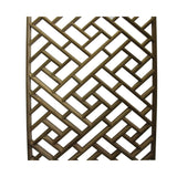 Narrow Long Rectangular Plain Wood Geometric Pattern Wall Panel ws749S