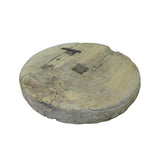 Rustic Raw Wood Round Thick Plank Display Board ws756S