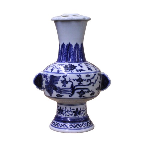 blue white vase - Chinese vase - porcelain vase