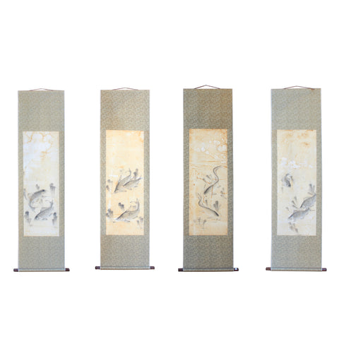 scroll painting -oriental calligraphy - ink painting