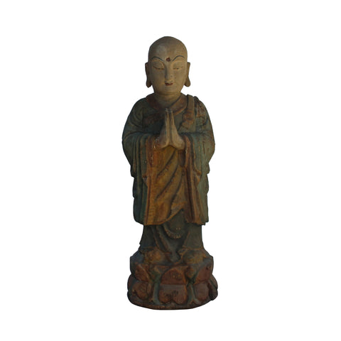 wood Buddha - rustic buddha - Buddhism