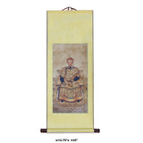 Chinese Qing Emperor Portrait Scroll Painting Wall Art ws770S