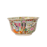Chinese Oriental Porcelain People Scenery Bowl Container Decor ws786S