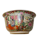 Chinese Oriental Porcelain People Scenery Bowl Container Decor ws786S