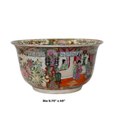 Chinese Oriental Porcelain People Scenery Bowl Container Decor ws786S