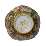 Chinese Oriental Porcelain People Scenery Bowl Container Decor ws788S