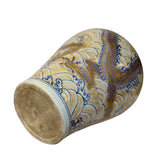 Vintage Chinese Dimensional Pigment Dragon Wave Porcelain Vase ws801S