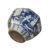 Chinese Blue White Oriental Scenery Porcelain Pot Vase ws863S