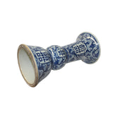 Chinese Blue White Double Happiness Graphic Porcelain Vase ws865S