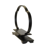 Chinese Dark Rosewood Flower Shape Table Top Display Stand Easel ws880S
